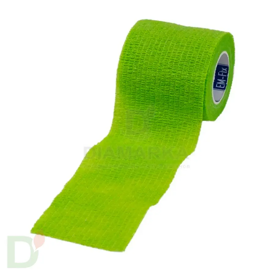Бинт эластичный когезивный EM-fix krep Лайм, 5 см х 4,5 м в Уфе