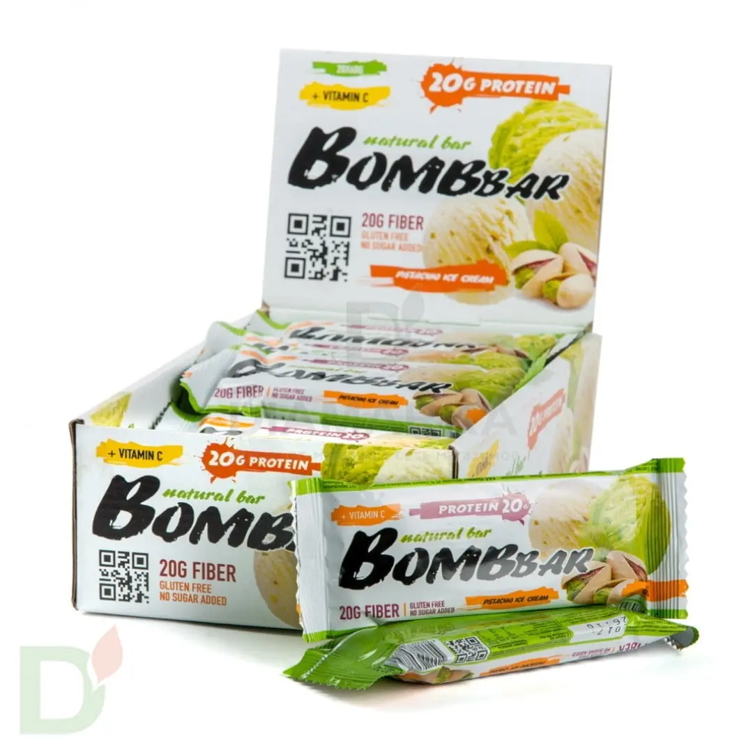 Батончик BOMBBAR Фисташковый пломбир (3угл в 60г) в Уфе