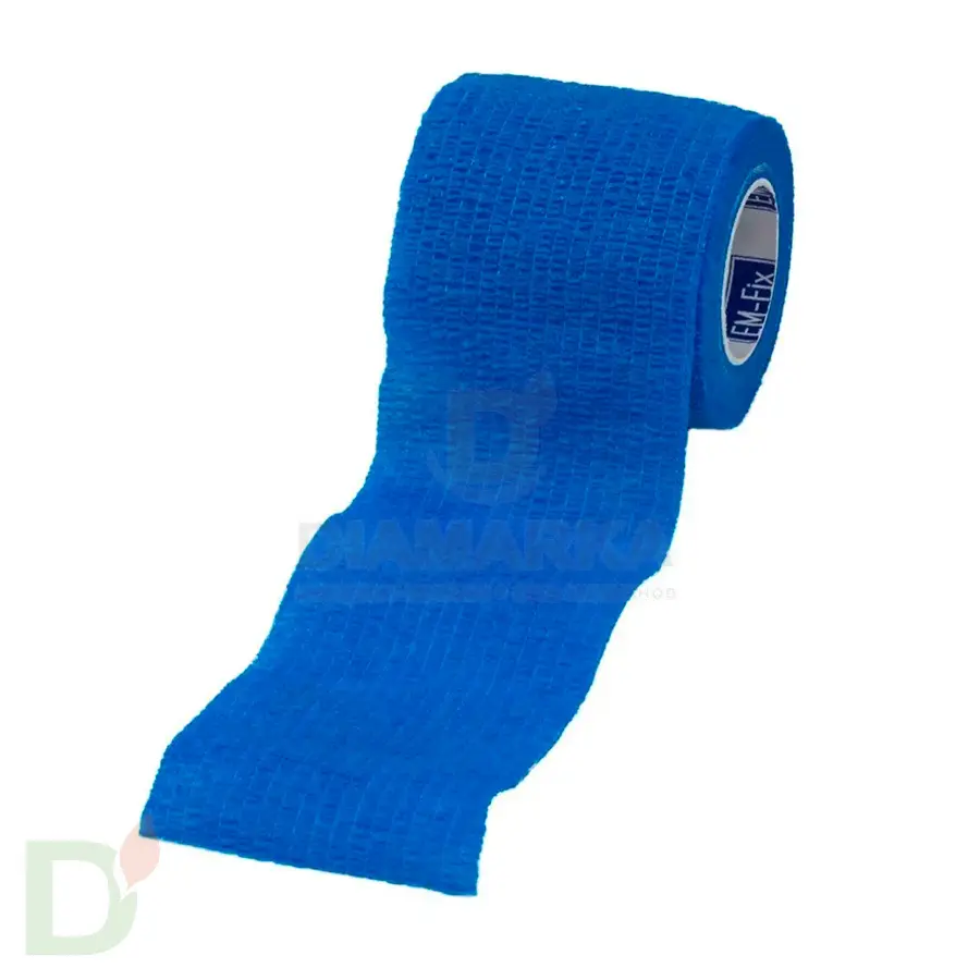 Бинт эластичный когезивный EM-fix krep Синий, 5 см х 4,5 м в Уфе