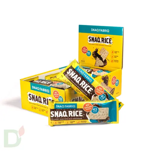 Батончик Snaq Fabriq рисовый глазированный молочным шоколадом, 10гр в Уфе