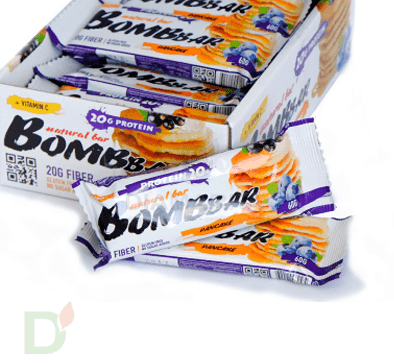 Батончик BOMBBAR Смородиново-черничный панкейк (3 угл в 60г) в Уфе