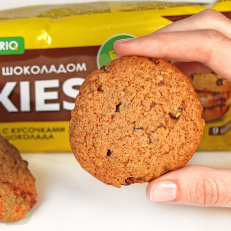 Печенье без сахара Snaq Fabriq овсяное с шоколадом, 180гр