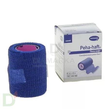 Бинт самофиксирующийся Пеха-хафт (Peha-haft), 6см х 4 м, Синий в Уфе