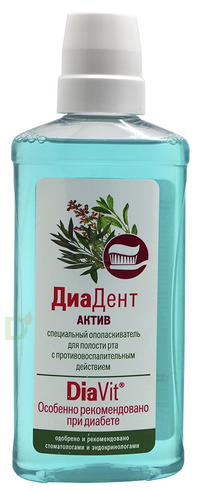 Ополаскиватель для полости рта "ДИАДЕНТ Актив", 275 мл.