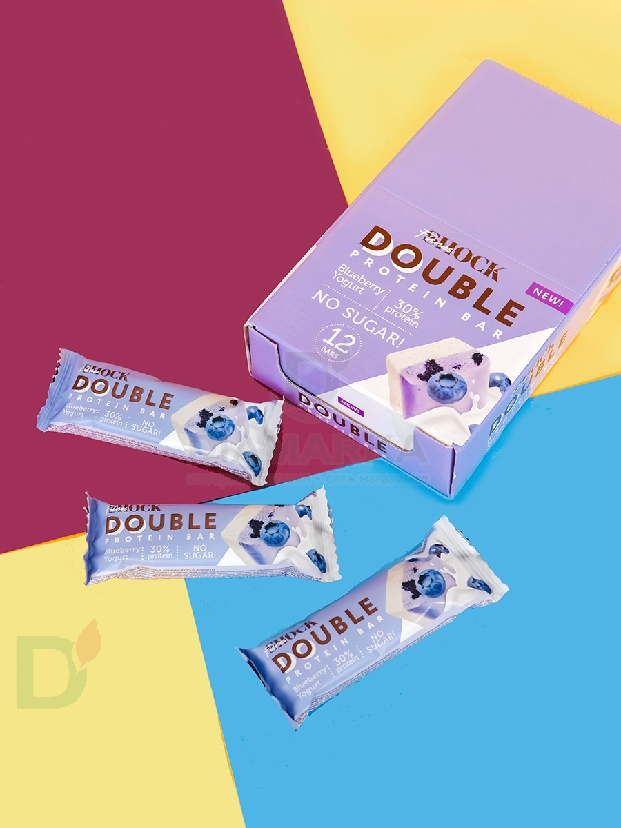 Батончик протеиновый FitnesShock Черничный йогурт 40гр. в Уфе