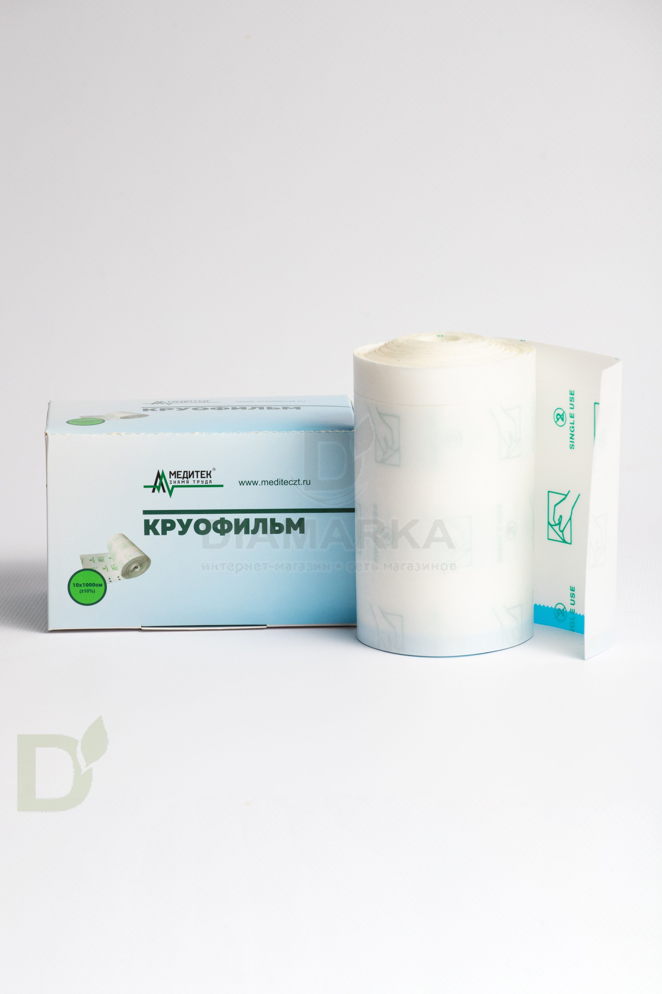 Пластырь прозрачный плёночный в рулоне Медитек Круофильм, 10см х 10м