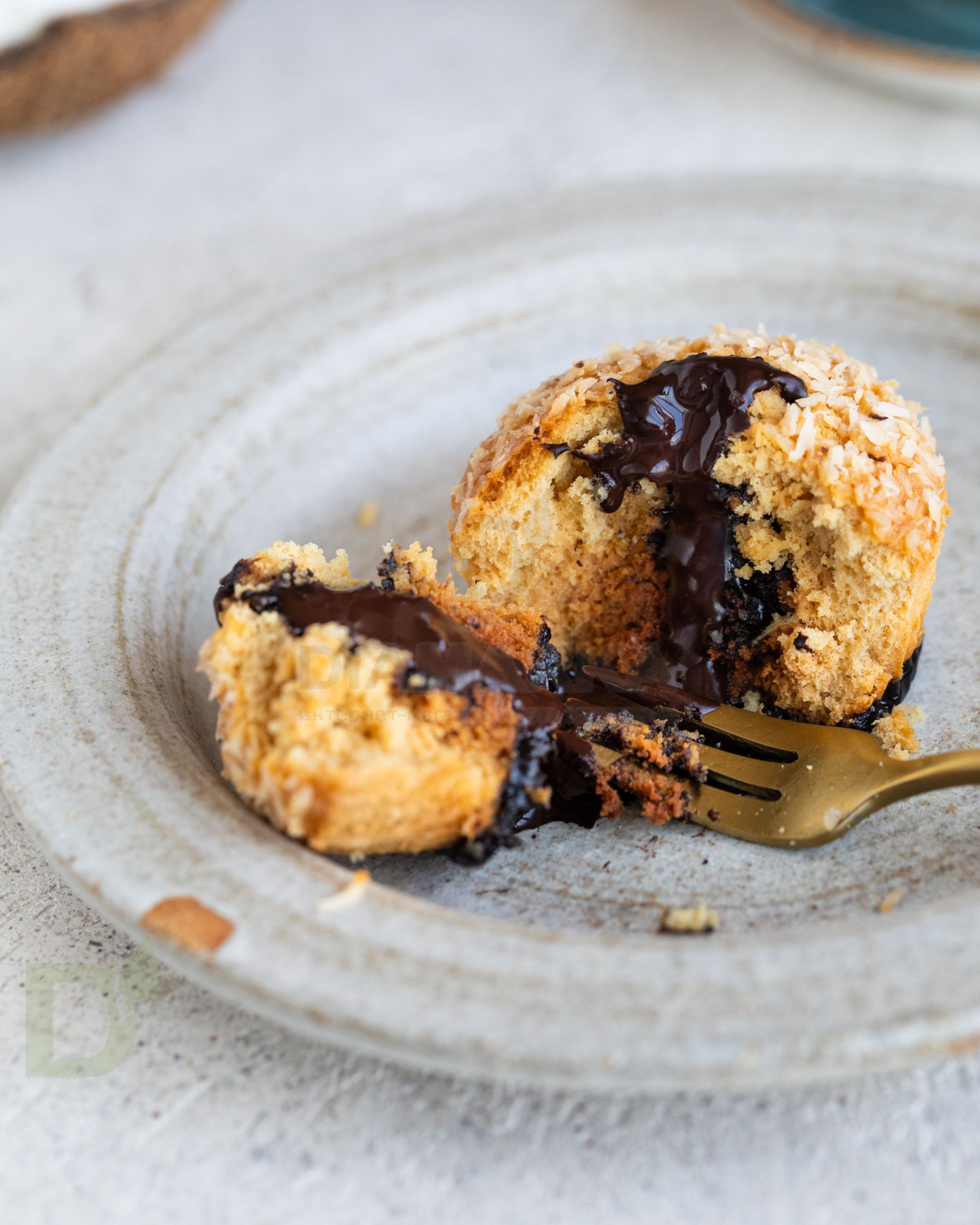 Маффин с начинкой FitnesShock Кокосовый трюфель 50гр.