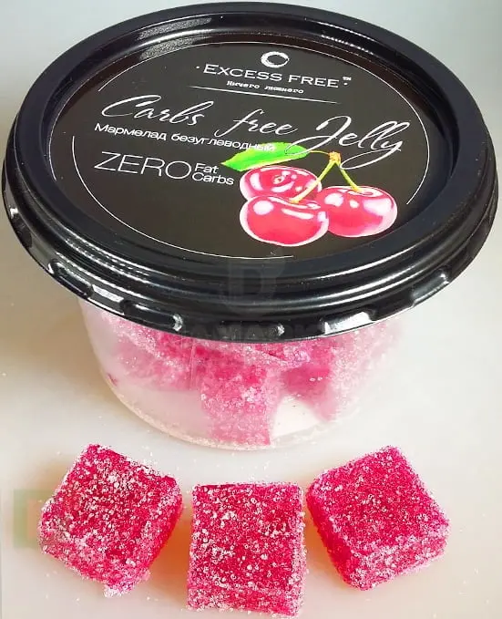 Мармелад безуглеводный мармелад Вишня 150гр.