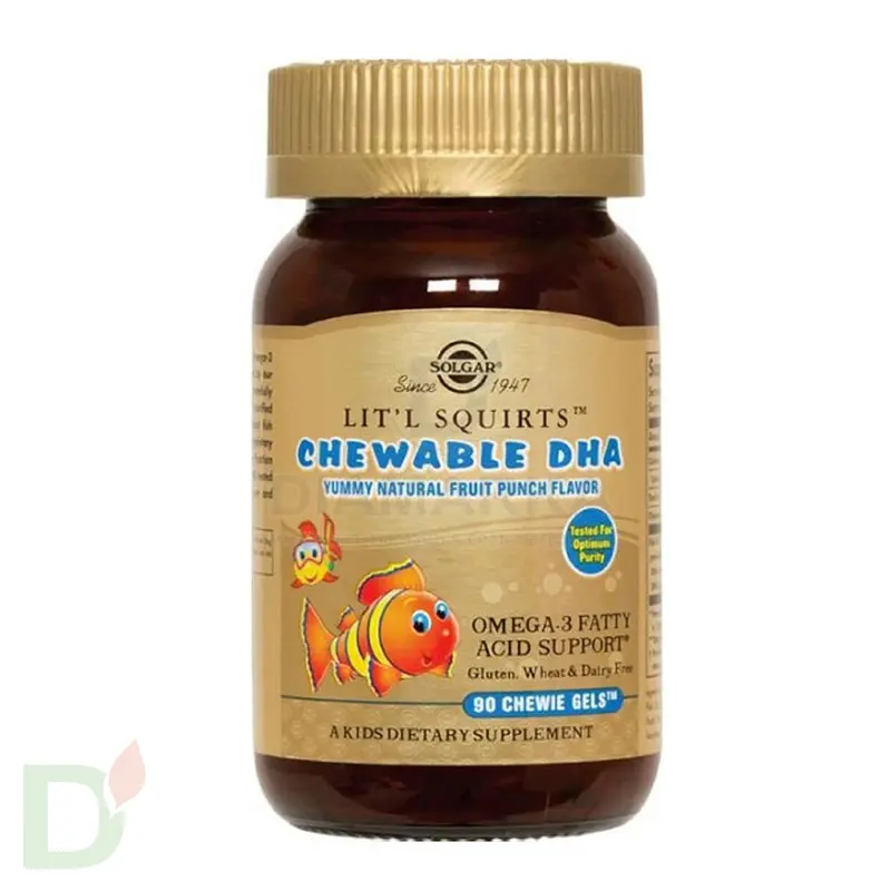 Витамины для детей Солгар Золотые рыбки ПНЖК Омега-3 (ДГК и ЭПК), 90 капс. в Уфе