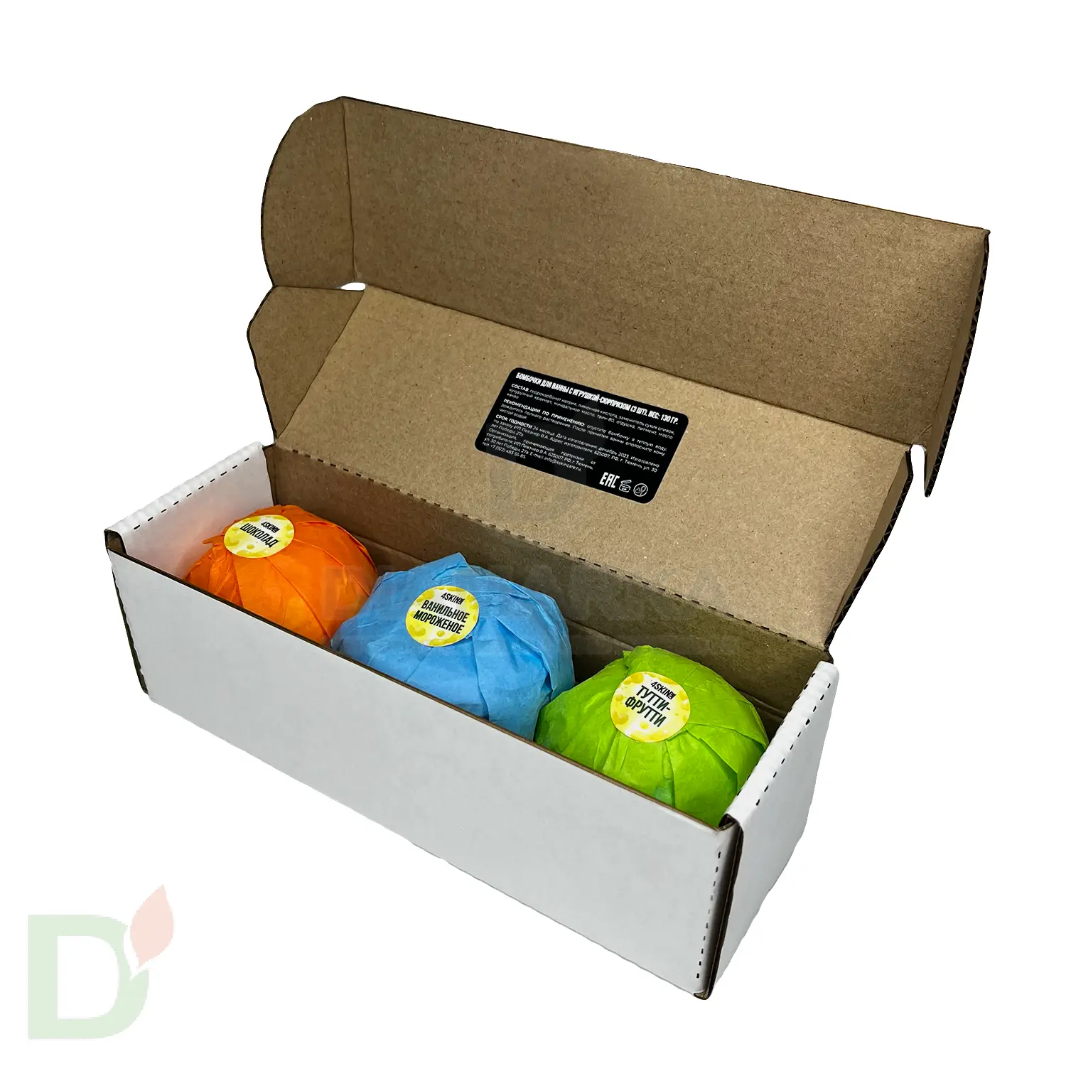 Бокс - Бомбочки для ванны детские (з шт в комплекте) в Уфе