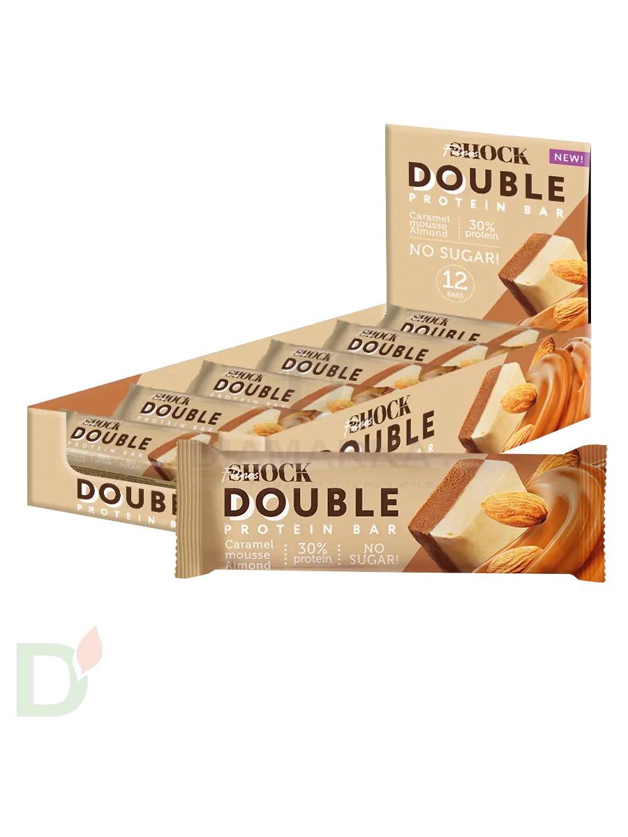 Батончик протеиновый FitnesShock Карамельный мусс с миндалем 40гр. в Уфе