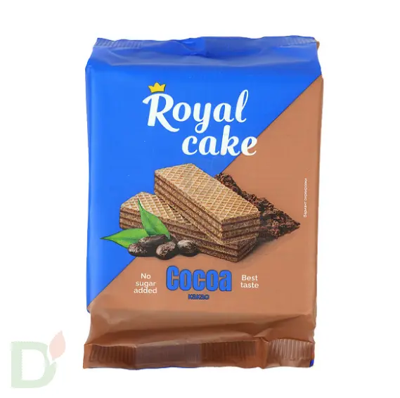 Вафли Royal cake со вкусом «КАКАО» без сахара, 120 г в Уфе