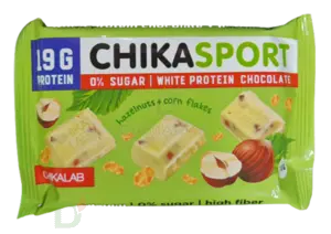 Шоколад белый с фундуком и кукурузными хлопьями CHIKALAB 100 гр