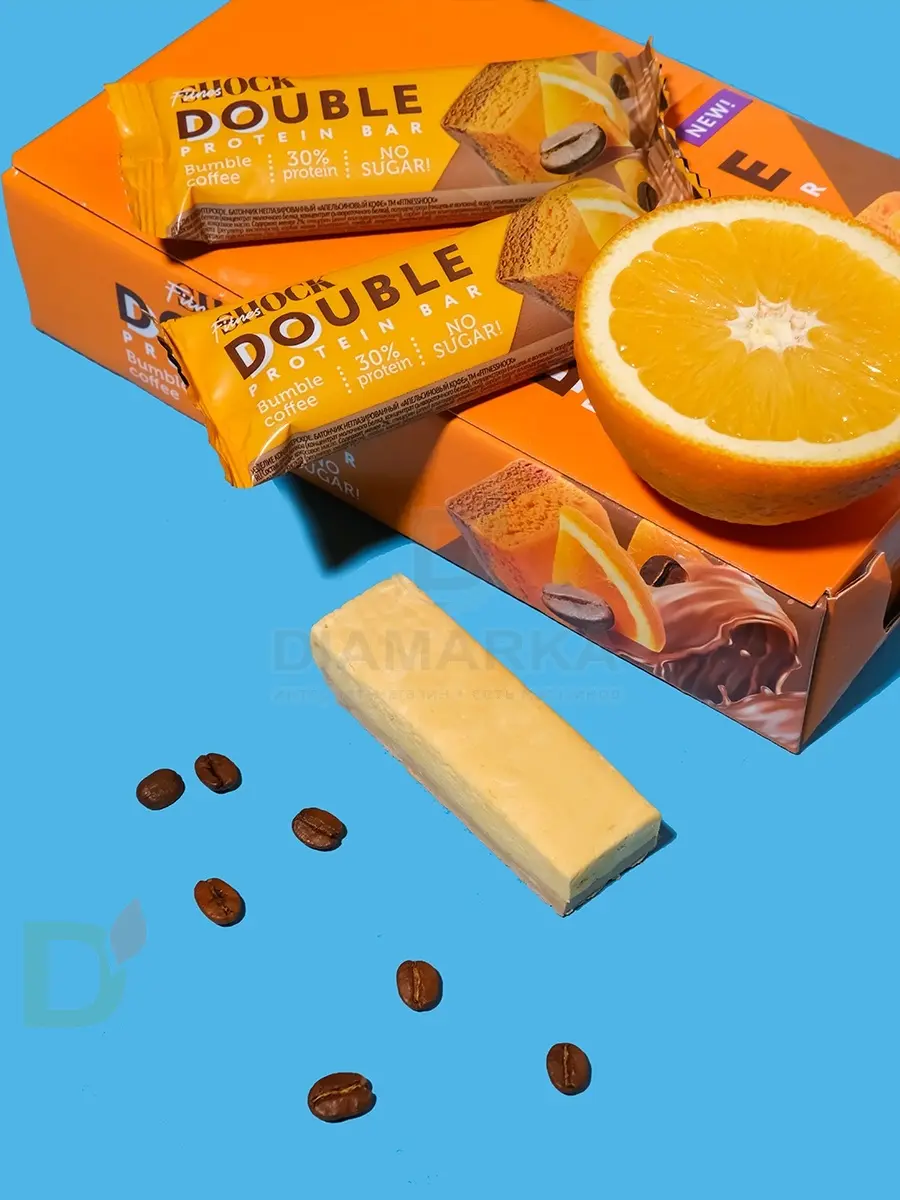 Батончик протеиновый FitnesShock Апельсиновый кофе 40гр. в Уфе