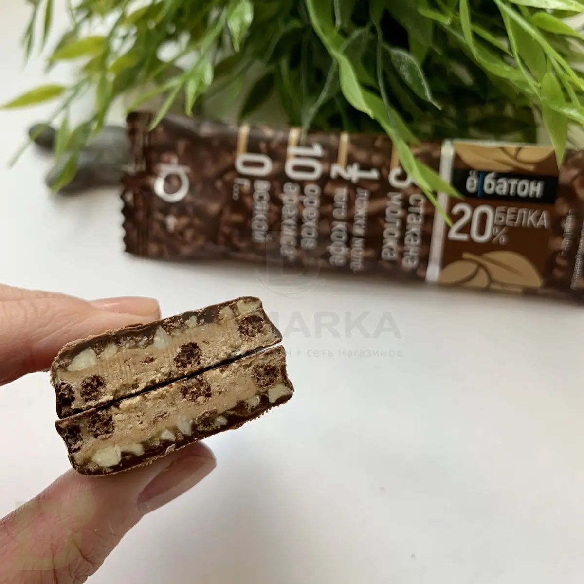 Батончик протеиновый Ё/батон "Арахис-Кофе" в шоколадной глазури 40гр в Уфе