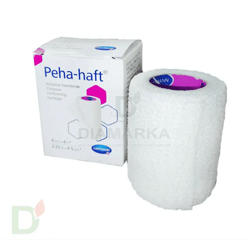 Бинт самофиксирующийся Пеха-хафт (Peha-haft), 6см х 4 м, Белый в Уфе