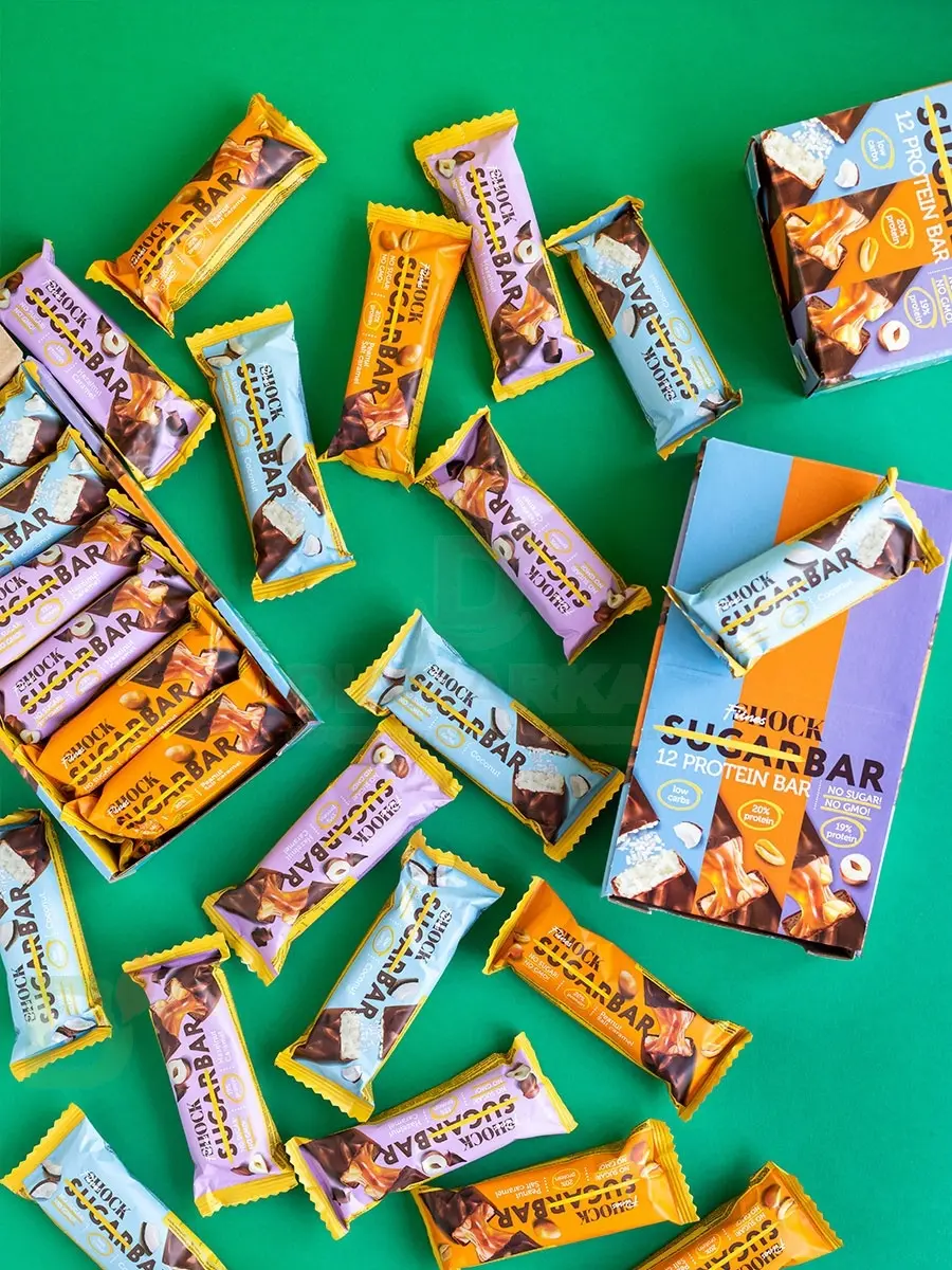 Батончик протеиновый FitnesShock Соленая карамель-Арахис 50гр. в Уфе